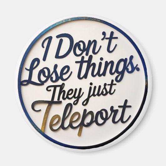 Grappige adhd-magneet - neurodivergente Humor, eig Magneet (Voorkant)