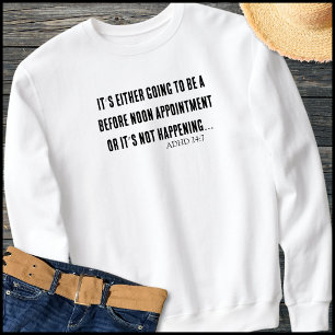 Grappige ADHD-Quote Eenvoudige Zwarte Typografie Trui