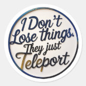 Grappige ADHD-Sticker - Voor de neurodivergente ge Ronde Sticker (Voorkant)