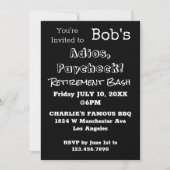 GRAPPIGE Adios, Paycheck Papa Pensioenfeest Kaart (Voorkant)