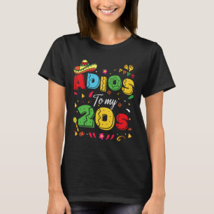 Grappige Adios voor mijn 20ste verjaardag Cinco de T-shirt