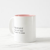Grappige Admin Professioneel Virtuele Assistent Ka Tweekleurige Koffiemok (Voorkant links)