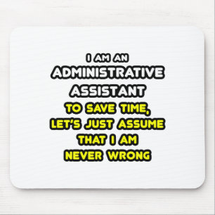 Grappige administratieve assistent T-shirts Muismat