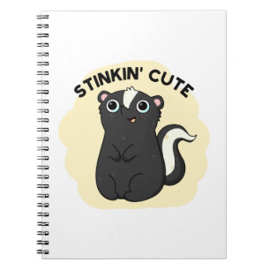 Grappige Adorable Stinkende Bunzing Woordgrap Notitieboek