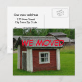 Grappige adreswijziging Briefkaart (Voorkant / Achterkant)