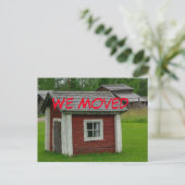 Grappige adreswijziging Briefkaart (Staand voorkant)