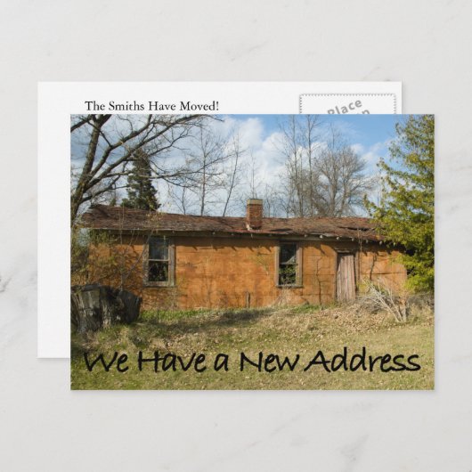 Grappige adreswijziging Briefkaart #32 (Voorkant / Achterkant)
