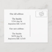 Grappige adreswijziging Kaart: Tin Roof Aankondigingskaart (Achterkant)