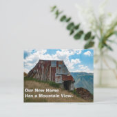 Grappige adreswijziging Kaart: Tin Roof Aankondigingskaart (Staand voorkant)