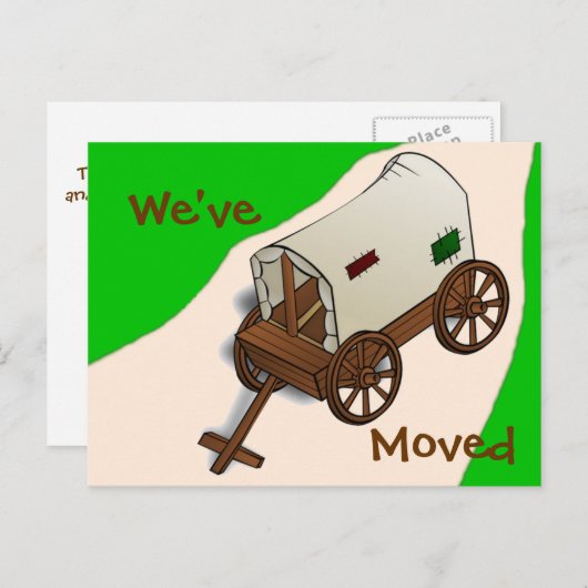 Grappige adreswijziging Post Kaart (Voorkant / Achterkant)