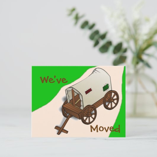 Grappige adreswijziging Post Kaart (Staand voorkant)