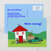 Grappige adreswijziging We verhuizen Kaarten (Voorkant / Achterkant)