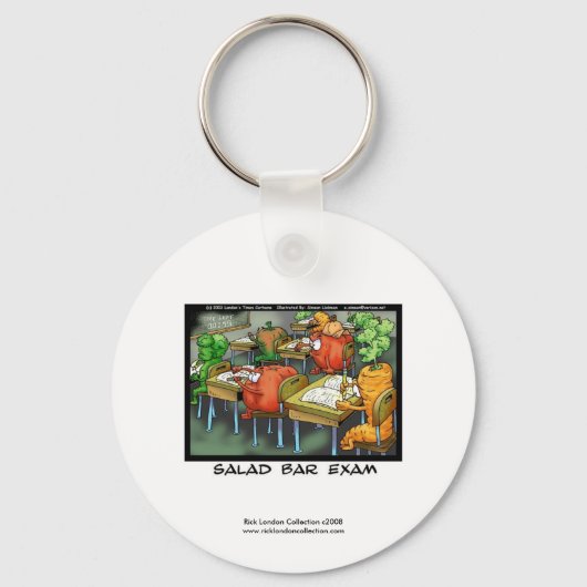 Grappige advocaat cartoon sleutelhanger "Salade Ba (Voorkant)