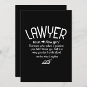 Grappige advocaat definitie kaart (Voorkant / Achterkant)