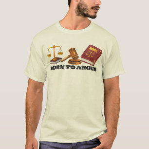 Grappige advocaat die van nature geneigd is om te  t-shirt