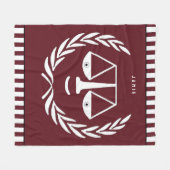 Grappige advocaat fleece deken (Voorkant (Horizontaal))