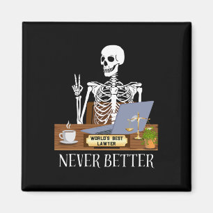 Grappige advocaat Halloween Magneet