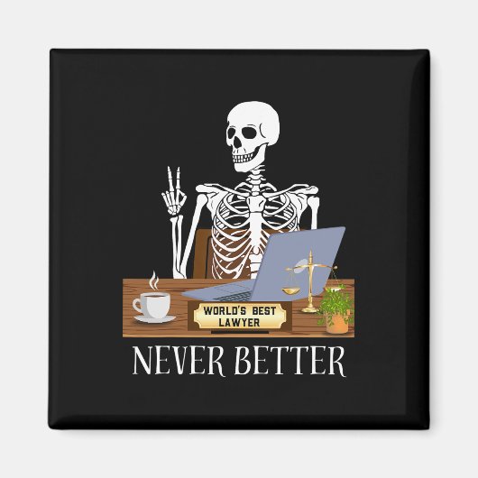 Grappige advocaat Halloween Magneet (Voorkant)