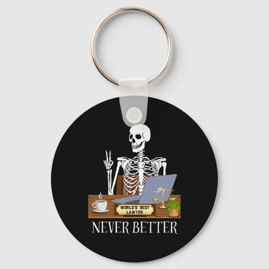 Grappige advocaat Halloween Sleutelhanger (Voorkant)