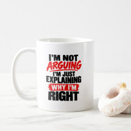 Grappige advocaat humor Ik ga niet in discussie, i Koffiemok