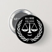 Grappige advocaat novelty geschenk knop ronde button 5,7 cm (Voorkant /achterkant)