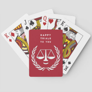 Grappige advocaat pokerkaarten
