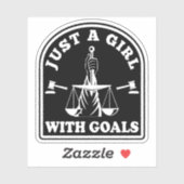 Grappige advocaat student gewoon een meisje met do sticker (Vel)