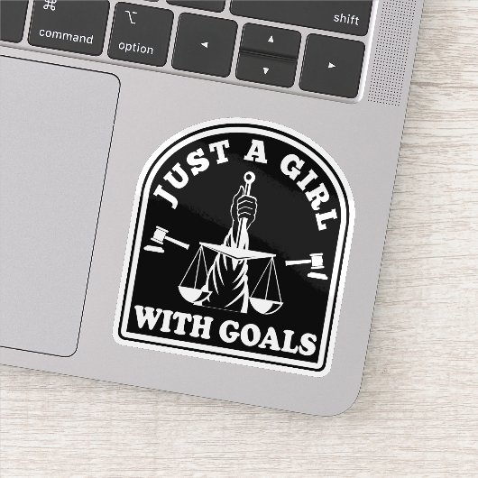 Grappige advocaat student gewoon een meisje met do sticker (Detail)