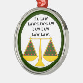Grappige advocaat verzamelaarsobject metalen ornament (Links)