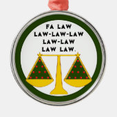 Grappige advocaat verzamelaarsobject metalen ornament (Voorkant)