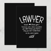 Grappige advocaten definitie kaart (Voorkant / Achterkant)