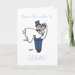 Grappige advocaten die gaan trouwen, bewaar de dat aankondiging