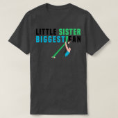 grappige Aerobics Little Sister Biggest Fan Gymnas T-shirt (Design voorkant)