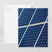 Grappige afbeelding van een zonnepaneel briefkaart (Voorkant / Achterkant)