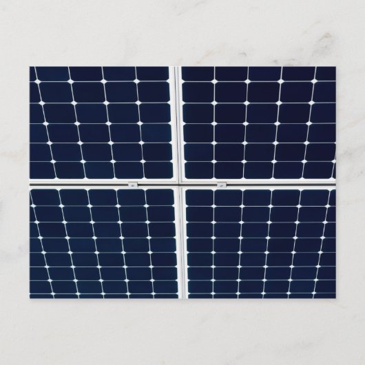 Grappige afbeelding van een zonnepaneel briefkaart (Voorkant)