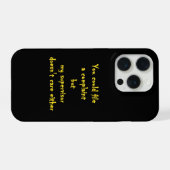 Grappige Afdeling Klachten Apathie iPhone Hoesje (Achterkant horizontaal)
