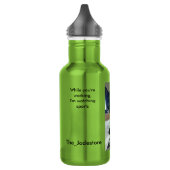 Grappige afgelegen kat water fles appel (Links)