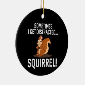 GRAppige AFGELEIDE EEKHOORN Dierentuin Boerderij Keramisch Ornament (Rechts)