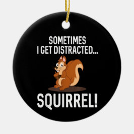 GRAppige AFGELEIDE EEKHOORN Dierentuin Boerderij Keramisch Ornament