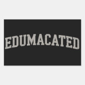 Grappige Afgestudeerde Hogeschool Afstuderen Sarca Rechthoekige Sticker (Voorkant)