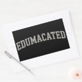 Grappige Afgestudeerde Hogeschool Afstuderen Sarca Rechthoekige Sticker (Envelop)