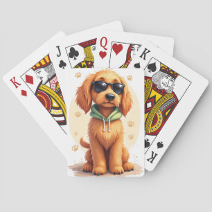 Grappige Afghaanse windhond Kawaii hond Pokerkaarten