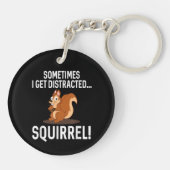 GRAppige AFLEIDDE EKHOORN Dierentuin Boerderij Sleutelhanger (Achterkant)