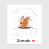 GRAPPIGE AFLEIDENDE Eekhoorn Dierentuin Boerderij Sticker (Vel)