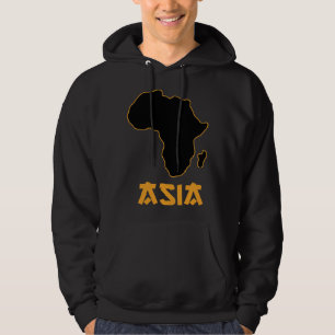 Grappige Afrika Azië door elkaar 4 Hoodie