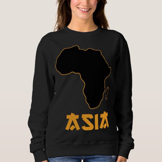 Grappige Afrika Azië Mix 4 Trui (Voorkant)