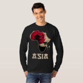 Grappige Afrika Azië mix T-shirt (Voorkant volledig)