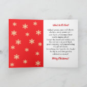 Grappige Afro-Amerikaanse mannelijke kerst Kaart (Binnen)