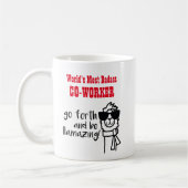 Grappige afscheid collega - MUG van de meest BADAS Koffiemok (Links)