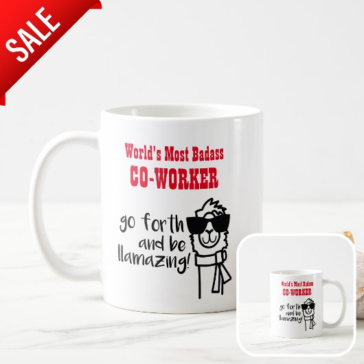Grappige afscheid collega - MUG van de meest BADAS Koffiemok